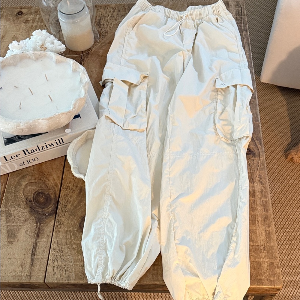 Aerie Cream Track Pants